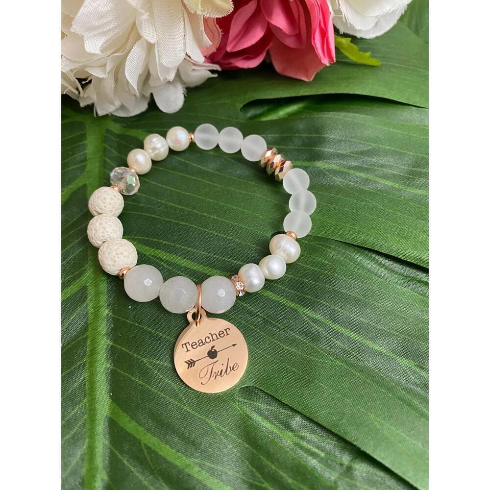 Teacher Tribe Mala Bracelet - Handmade